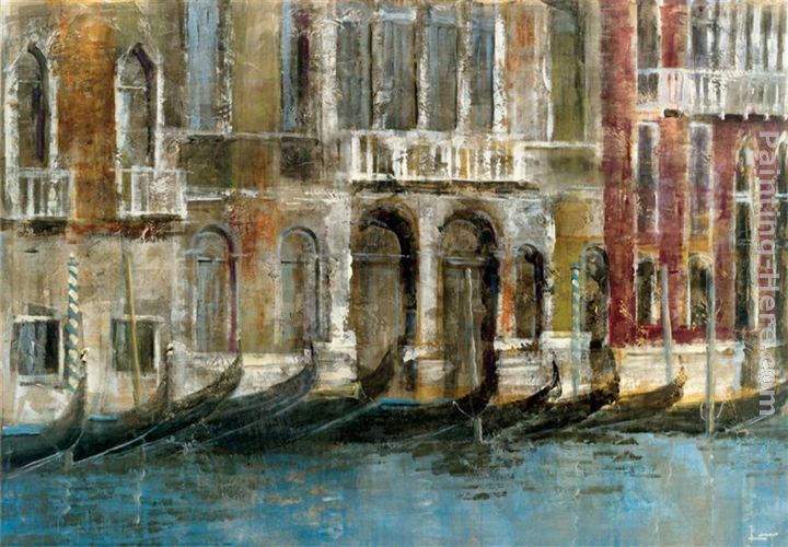 Canal Facades painting - Michael Longo Canal Facades art painting